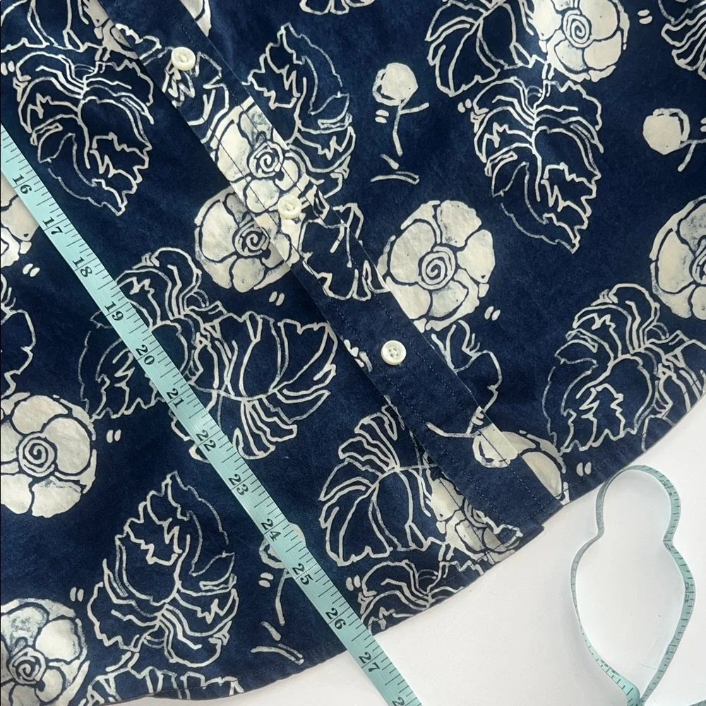 Goodfellow & Co Navy and White Shell Print Shirt - Picture 9 of 9